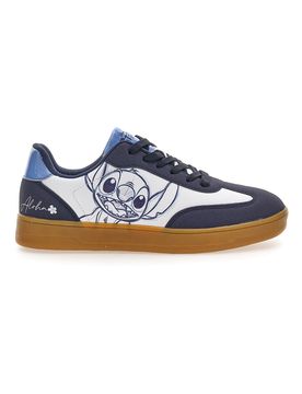 Sneakers blu con grafica Stitch suola caramel D6020176S 41