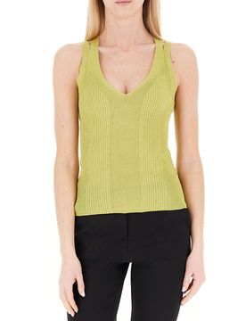 Canotta scollo V LIU JEANS VERDE LIME S