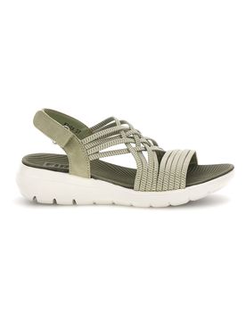 Sandali Verde con fasce multiple 1 36