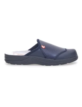 Ciabatte da Lavoro Blu Vera Pelle 641 41 - MR CHEF - FashionsVida