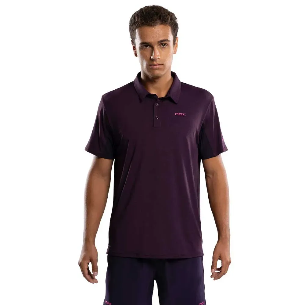 Pro Short Sleeve Polo Deep Purple XL - Nox - FashionsVida