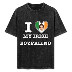 Cillian Murphy Irish Boyfriend T-Shirt Large Size Casual Short Sleeve Top