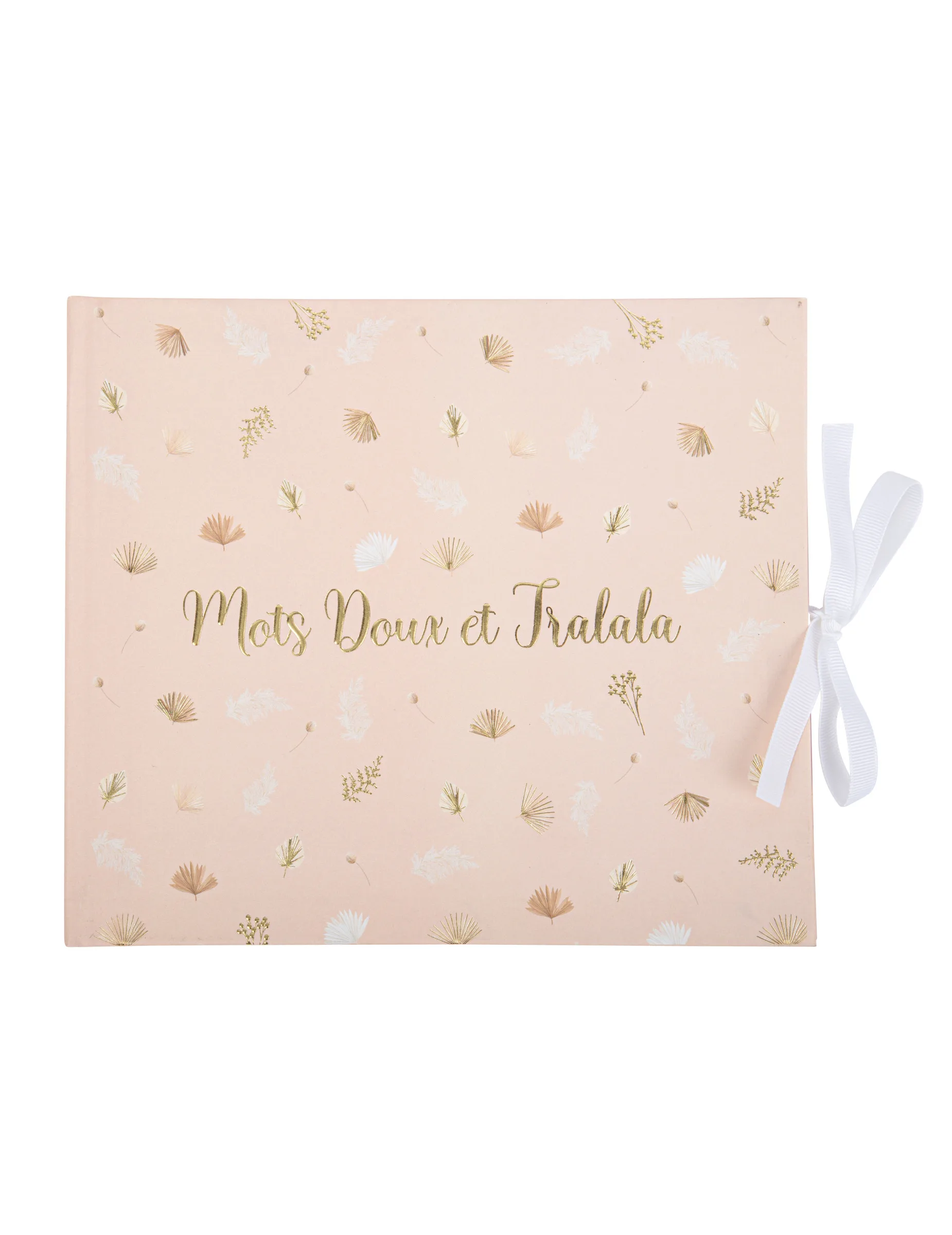 Boho Gästebuch Blush und Gold 68 Seiten mit Band - ARTYFETES - FashionsVida
