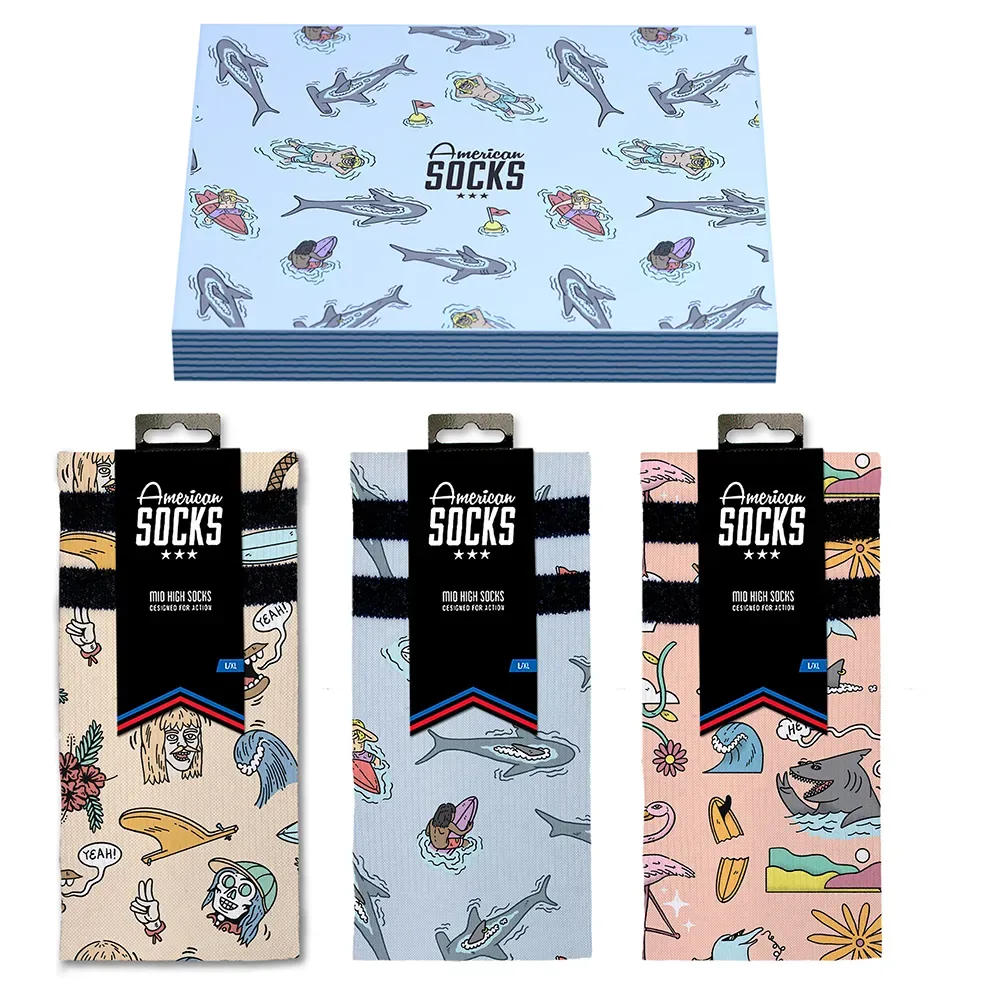 Calzini Stinky Surfer Gift Blue - American Socks - FashionsVida