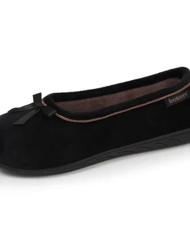 Chaussons ballerines Noir beige noir 41 - Isotoner - FashionsVida