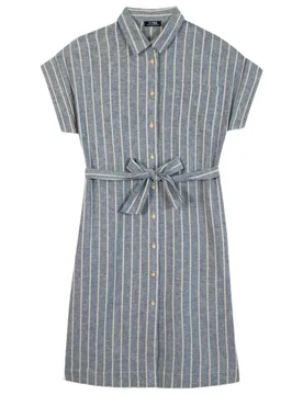 Robe Courte à Manches Longues Yvanarob Regate / Blue 40 - TBS - FashionsVida