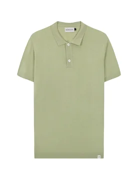 Knitted silk polo 1/2 sl. male - M - FashionsVida