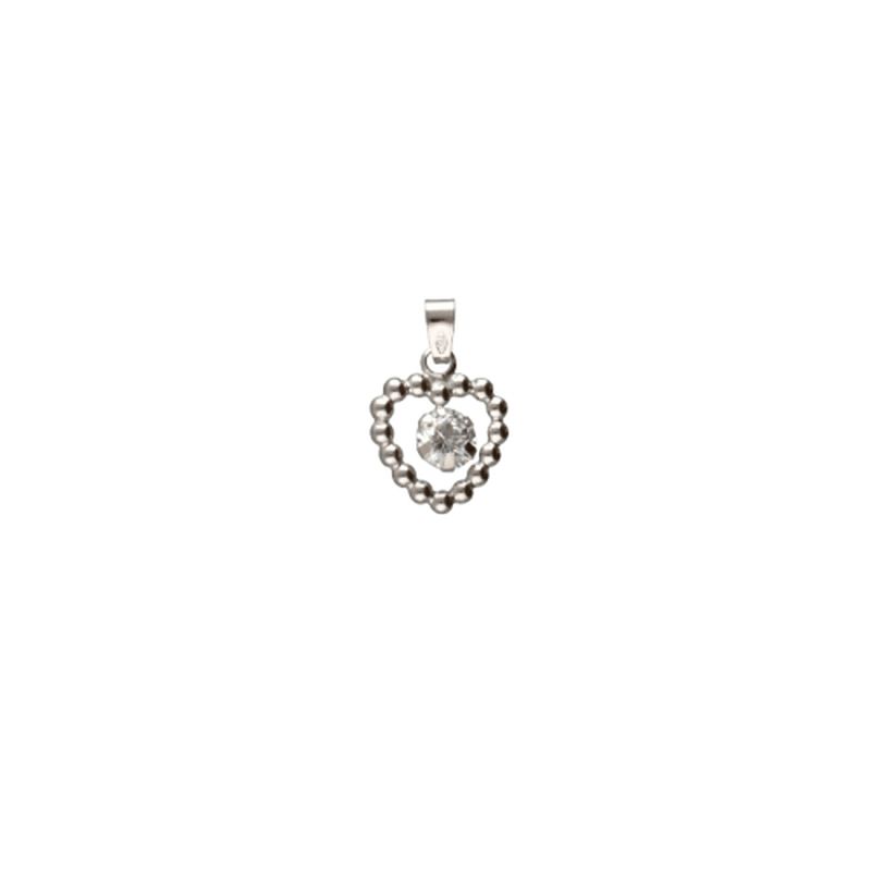 Ciondolo Cuore Oro Bianco GL102081