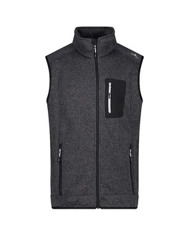 Cmp Gilet in pile da uomo nero 54 - CMP - FashionsVida