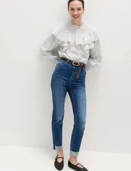 Harper Supersoft High Waisted Jeans Medium Indigo female