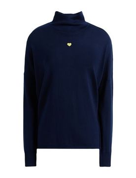 Rollkragenpullover Damen Marineblau M,XS Damen