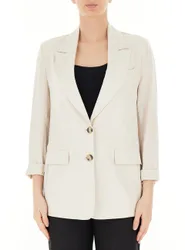 Blazer misto lino BEIGE XL