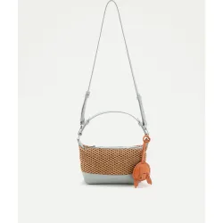 Jo & Mr. Joe - Bolso bandolera en mezcla de materiales y detalle charm