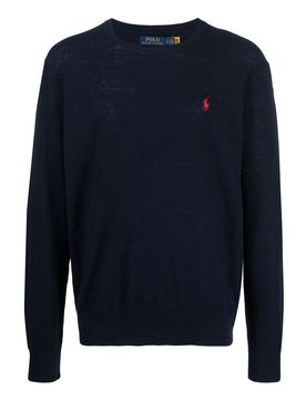 Maglia in maglia con logo ricamato