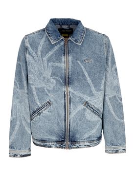 Giubbotto Jeans Uomo Spider Denim Ally Jacket Blue Bleach