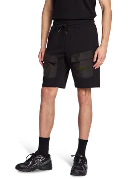 Headshot Herren Kurze Hosen - Schwarz - Größe XL - Baumwoll-Fleece Black XL - Vrunk - FashionsVida