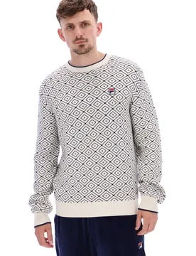 Senna AOP Crew Sweatshirt - XS - FILA - FashionsVida