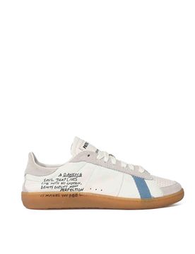 Sneakers Skin In Nappa Con Lettering