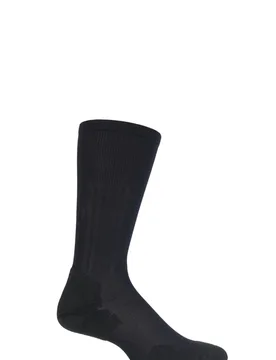 Pair Black Experia Ultra Light Dress Crew Socks Men's 8-9.5 Unisex - - Black - Size: 8-9.5 Unisex - Thorlos - FashionsVida