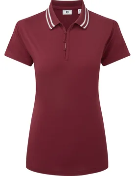 Polo Loop Button, dunkelrot xl - FootJoy - FashionsVida
