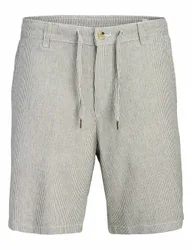Slim Fit Linen Rich Chino Shorts Cream Mix male