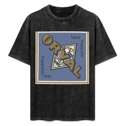 Orval T-Shirt Basic Solid Color Casual Tee Shirt