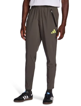 Real Madrid Men Pants - Grey - Size S - Poly Woven - Grey - Size: Small - Adidas - FashionsVida