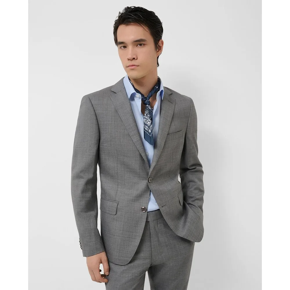 Traje de hombre half canvas slim fit falso liso - Roberto Verino - FashionsVida