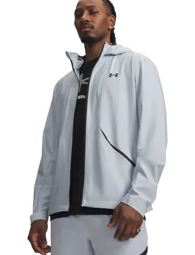 Unstoppable Woven Herren Schlupfjacke, grau MD