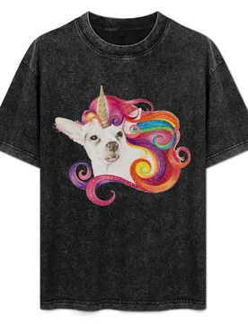 Rainbow Chihuacorn T-Shirt Work Utility Casual Tee Shirt - Aliexpress - FashionsVida