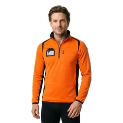 Sweat à Demi-zip Accelerate Safe 19303 Hi-Vis Orange / Dark Navy 3XL