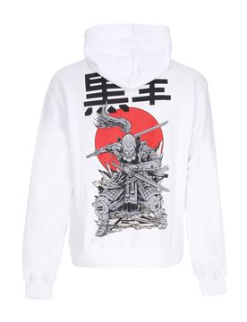 Felpa Leggera Cappuccio Uomo Miyamoto Musashi Hoodie White