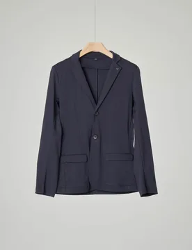 Blazer blu in jersey di cotone 6-8 anni - Emporio armani - FashionsVida