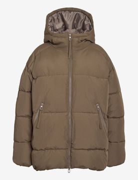Winterjacke - NMKATY PUFFER PARKA DD - XS bis XL - für Damen - Größe L - braun - Frauen - female