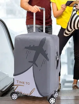 Funda para maleta de viaje de 18 a 32 pulgadas, protector de casos para viajes al aire libre, negocios y moda con estampado gráfico para hombres y mu - Shein - FashionsVida