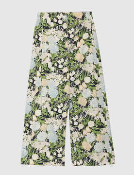 Pantalone a stampa floreale donna