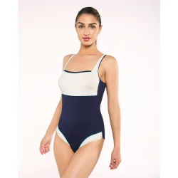 Bañador de mujer galia escote cuadrado foam copa c tirante graduabl
