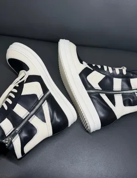 Black White High Top Leather Boots Unisex Casual Sneakers Zipper Closure R-o Luxury Cowhide Ankle Boot for Men And Women - Aliexpress - FashionsVida