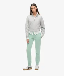 Superdry Damen Essential Jogginghosen mit Logo Grün - Größe: 36