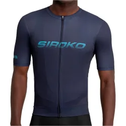 M8 torque maillot manga corta hombre Azul (M)