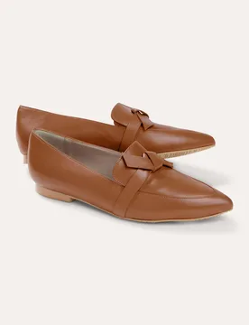 Soft Loafer mit Schleife, , Farbe Braun, 40, dekorative Schleife weiche Vorderfußpolsterung Damen - Walbusch - FashionsVida