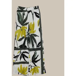 Pantalón ancho de mujer estampado