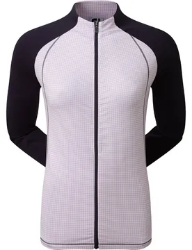 Jacke Houndstooth Printed, navy/rosa l - FootJoy - FashionsVida