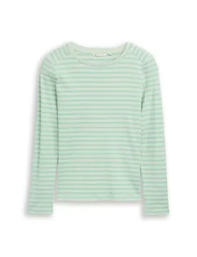 Striped interlock t-Shirt female