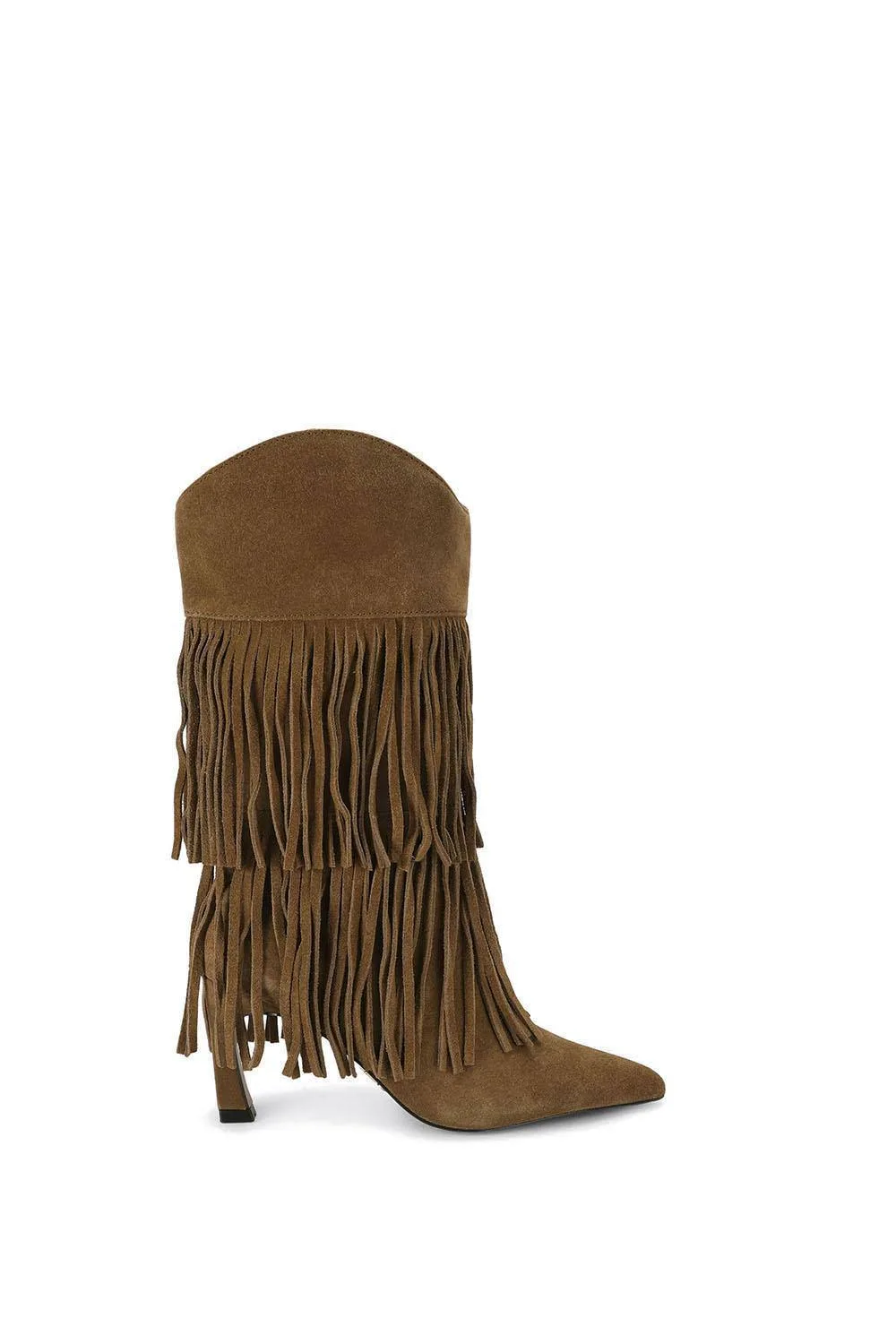 Torch Brown Suede' Suede Boots - Brown - Size: 8 - Steve madden - FashionsVida
