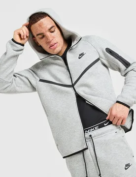 Mens Tech Fleece Felpa Full Zip - Grigio, grigio grigio Uomo taglia S - Nike - FashionsVida