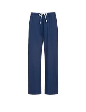 Pyjamahose 7/8 SOLID LOVE blue zodiac dunkelblau XXL damen
