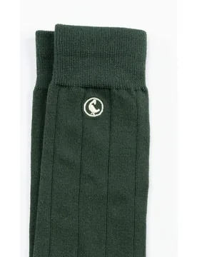 Calcetines altos hombre de algodón canalé - El Ganso - FashionsVida