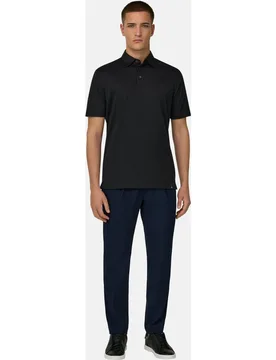 Pantalón city de seersucker de lana elástico - Boggi Milano - FashionsVida