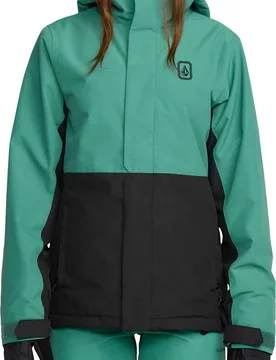 Wasserfeste und isolierende Snowboard Jacke Bolt Insulated Jacket W Spruce Green für Damen aus Leder Größe M Grün - Volcom - FashionsVida